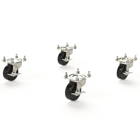 Saginaw Control & Engineering Kit, Caster, 4PK SCE-CAKS4